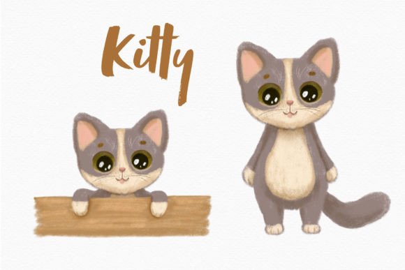 Adorable Peeking Cat Clipart: A Playful Design Asset
