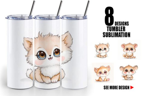 Charming Farm Illustrations for Custom Drinkware