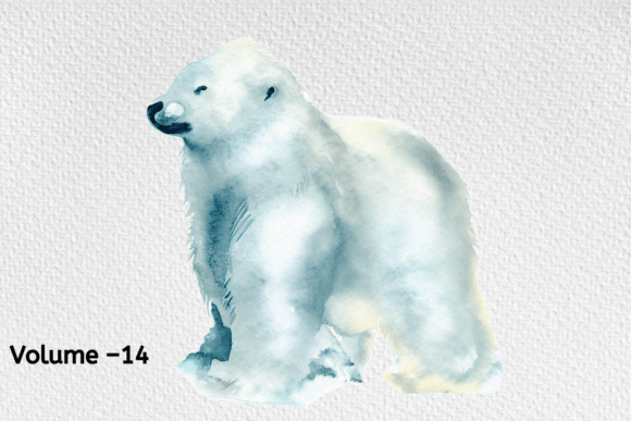 Charming Woodland Art: Watercolor Baby Animal Clipart Vol -14