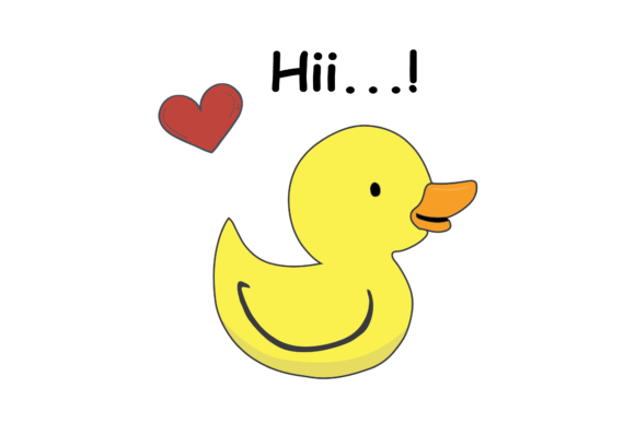 Valentines Kissing Animal Duck: Playful Charm for Designers