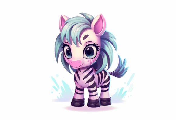 Zebra Kawaii Animal: Adorable Charm for Your Creative Projects